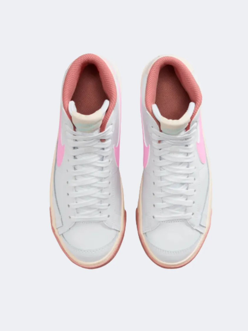 Nike Blazer Mid Gs-Girls Lifestyle Shoes White/Pink