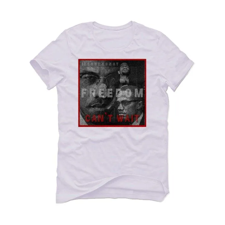 Nike Dunk Low “Championship Red” White T-Shirt (FREEDOM CAN'T WAIT)