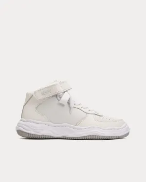 OG Sole Embossed Leather White High Top Sneakers