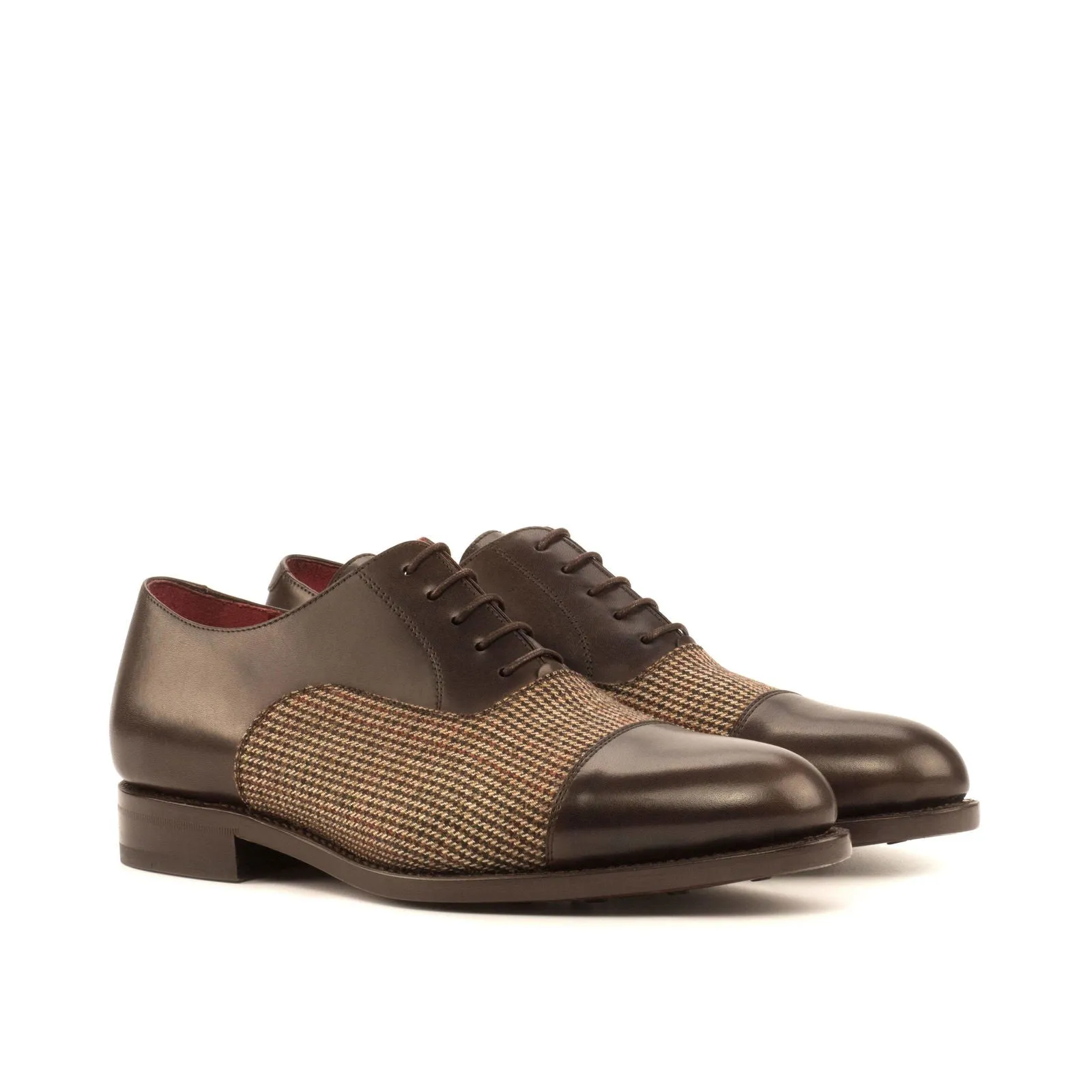 Oxford-Painted Calf, Sartorial, Dark Brown, Brown-Wholesale