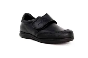 Pablosky Kids Black Leather Velcro Boys Shoe - 320310