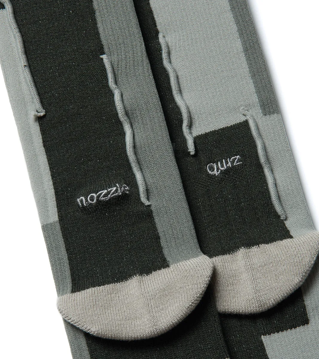 Patchwork Crew socks - Patch Jade