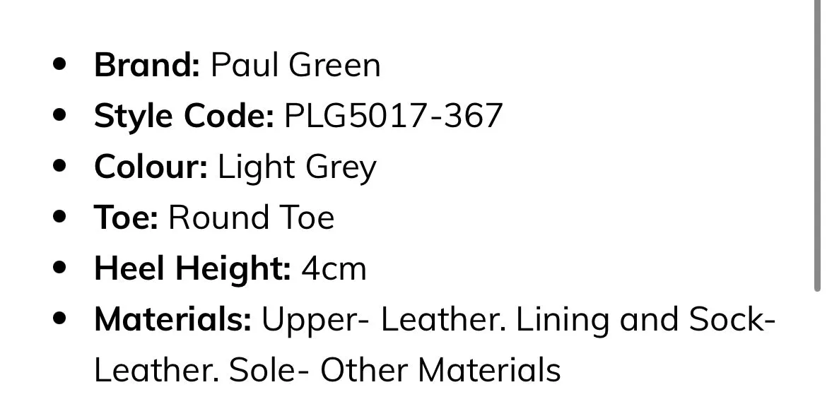 Paul Green light grey leather sneaker