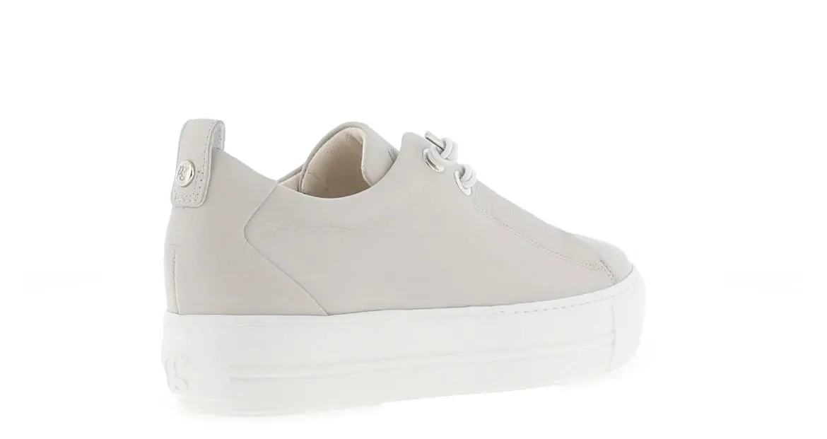 Paul Green light grey leather sneaker