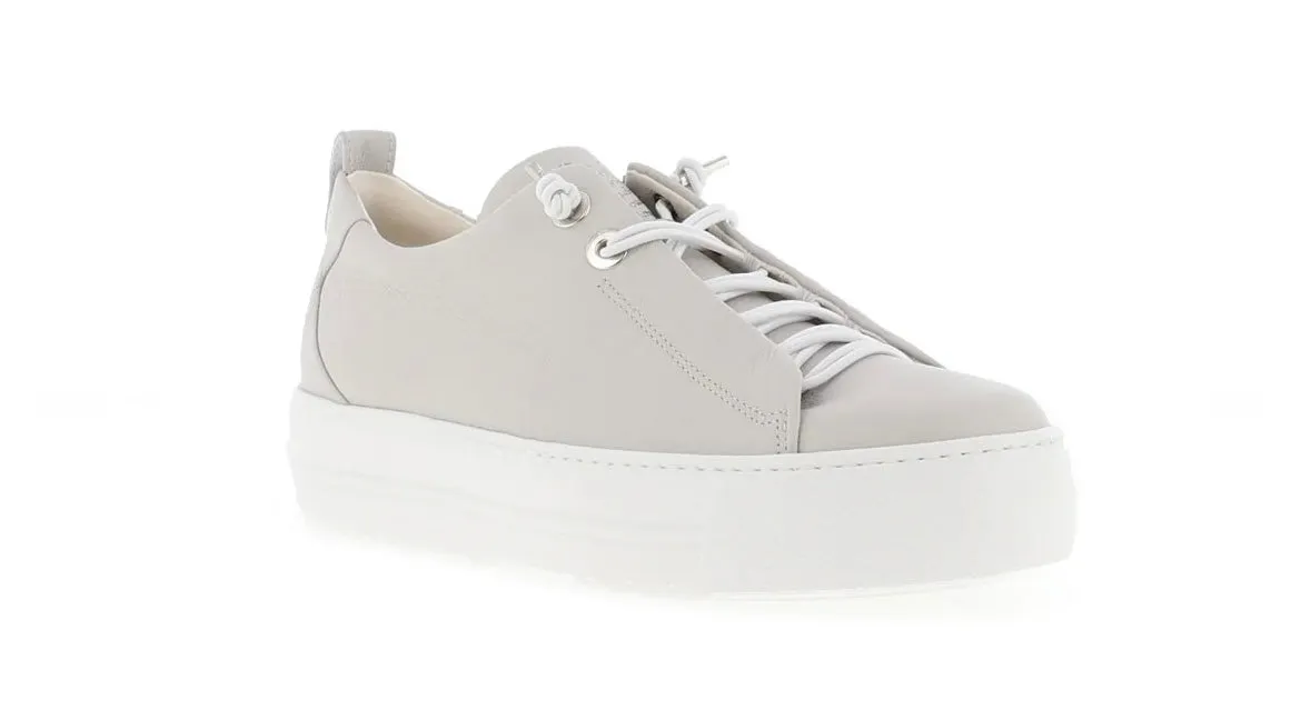 Paul Green light grey leather sneaker