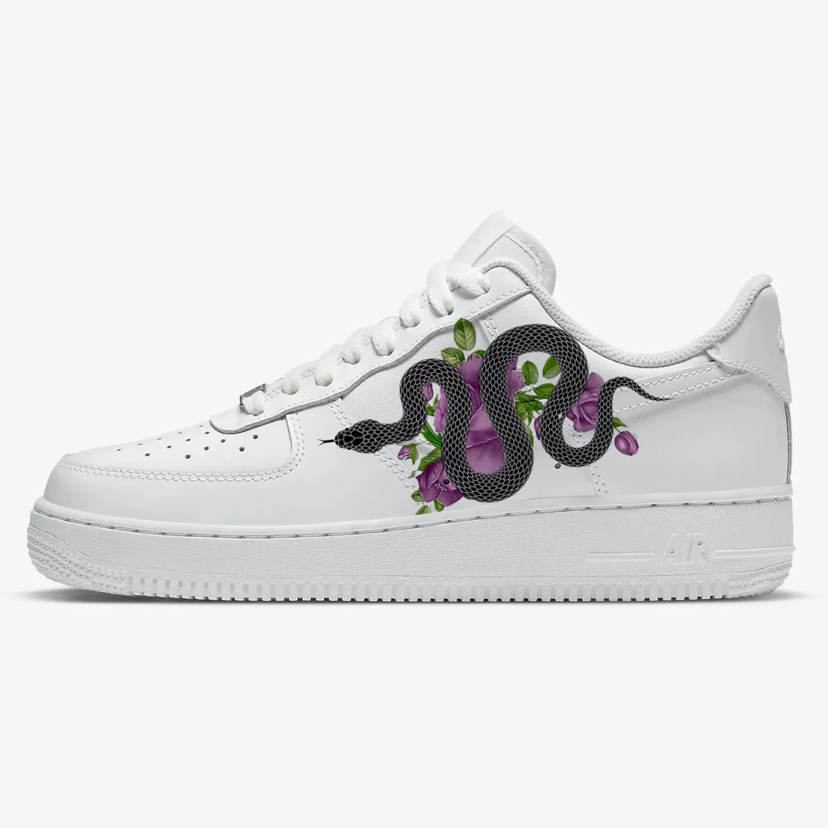 Purple Floral Snake AF1