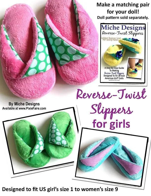 Reverse-Twist Slipper for Girls