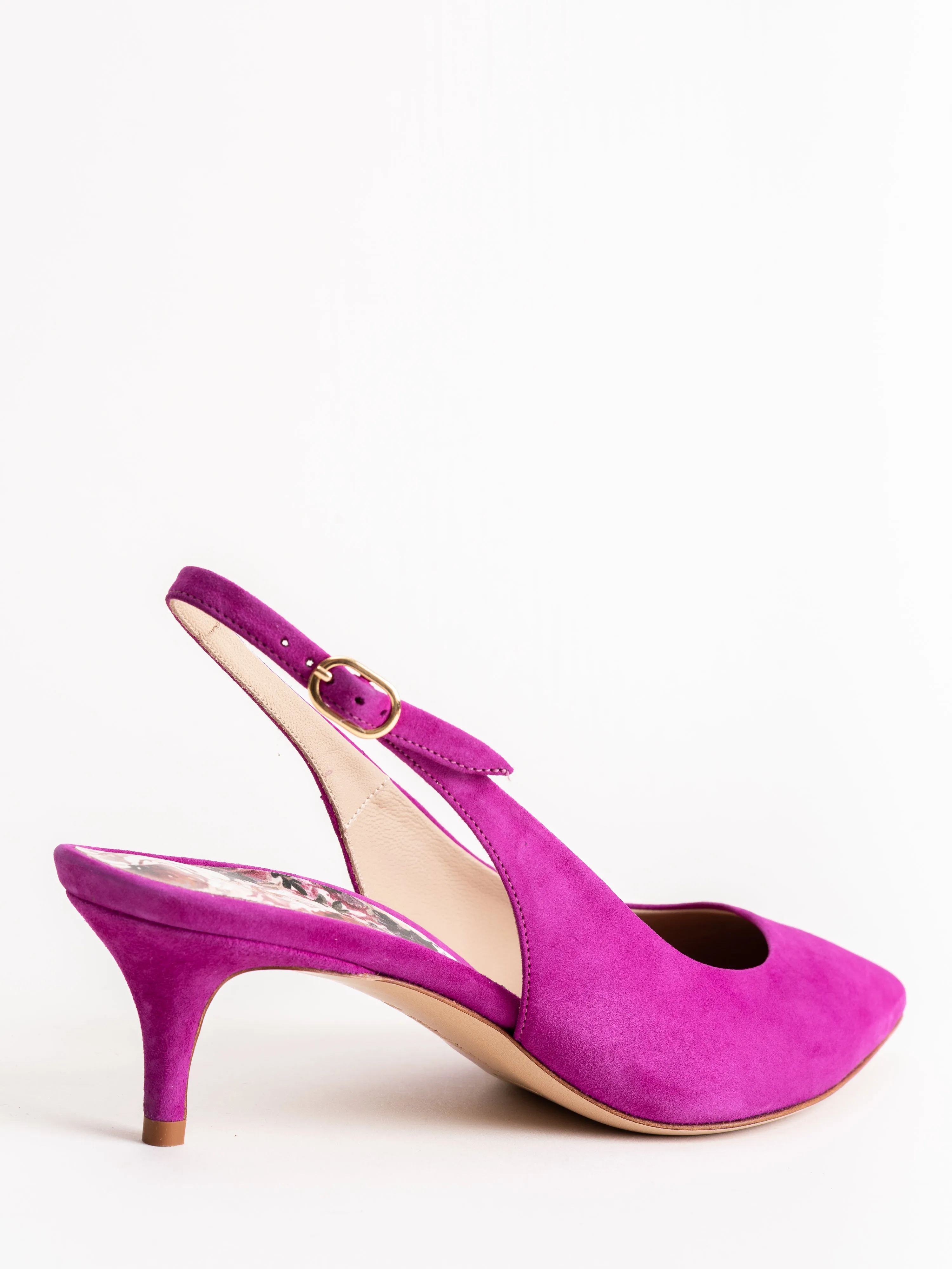 riley suede 45mm heel - orchid