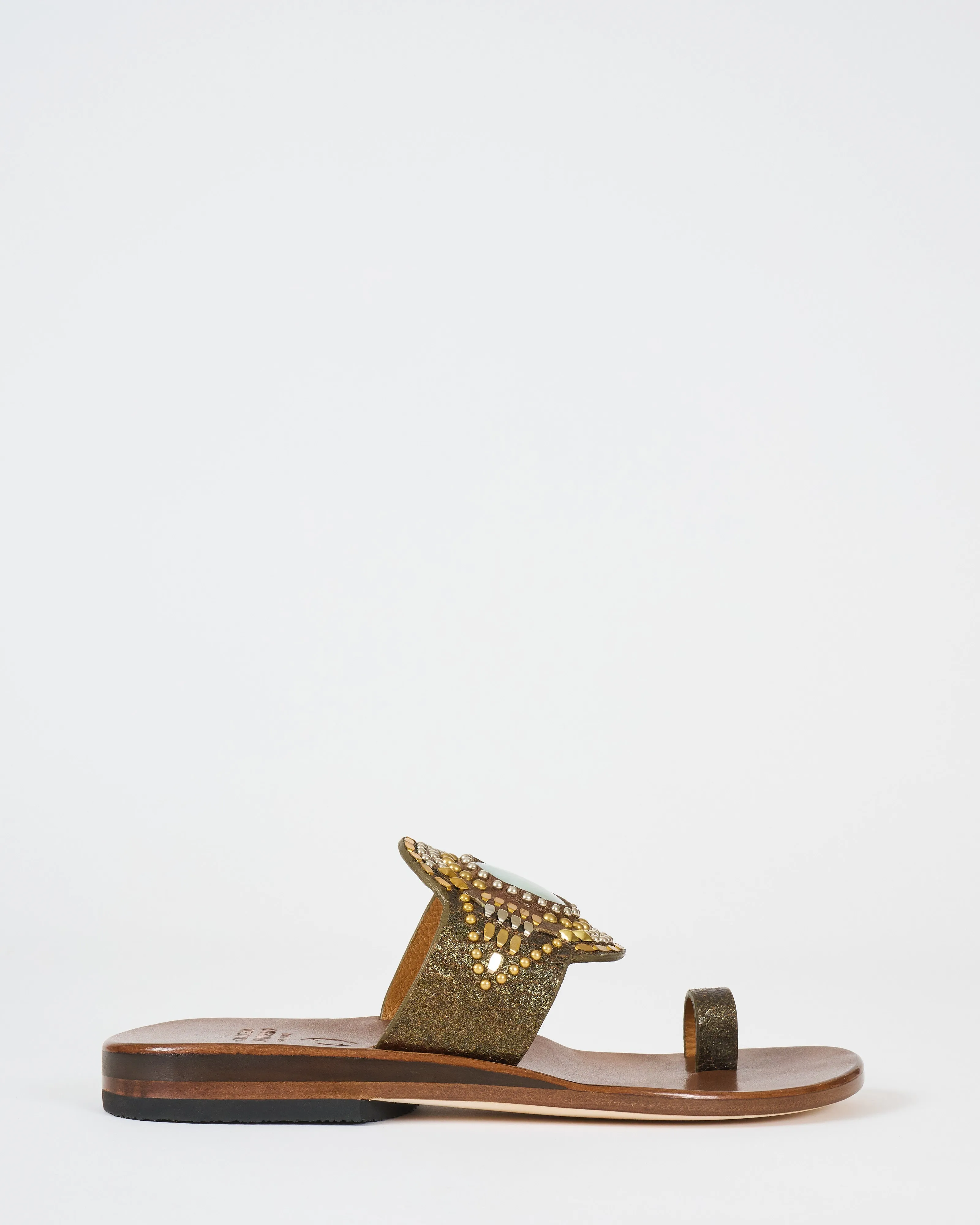 rocal semi-precious jade stone sandal