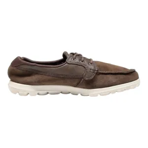 SKECHERS Low Top Trainers Brown Synthetic Mens UK 8