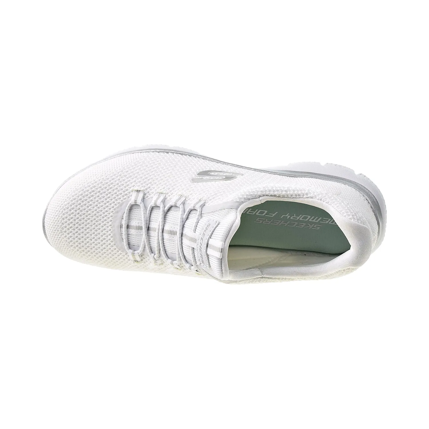 Skechers Summits Cool Classic Women's Shoes White-Silver