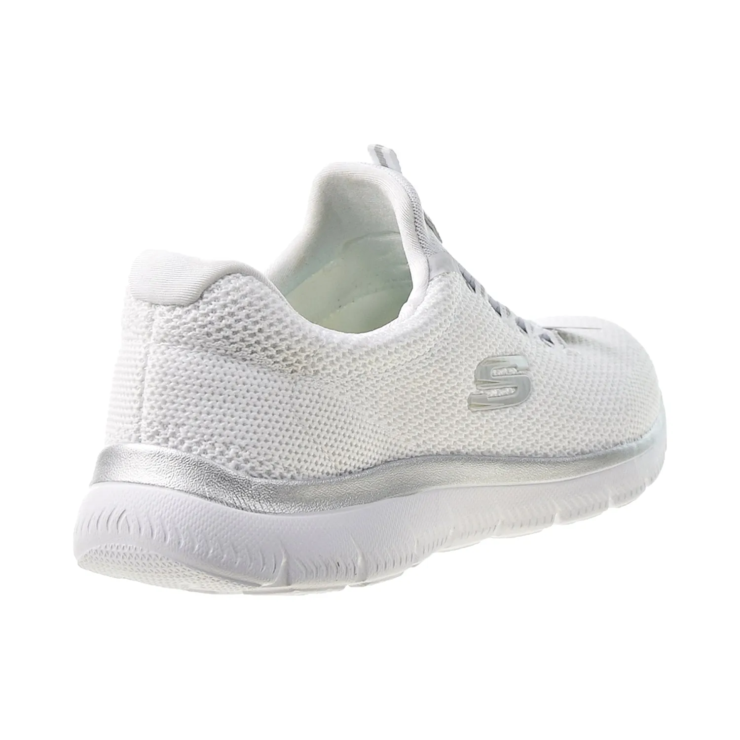 Skechers Summits Cool Classic Women's Shoes White-Silver