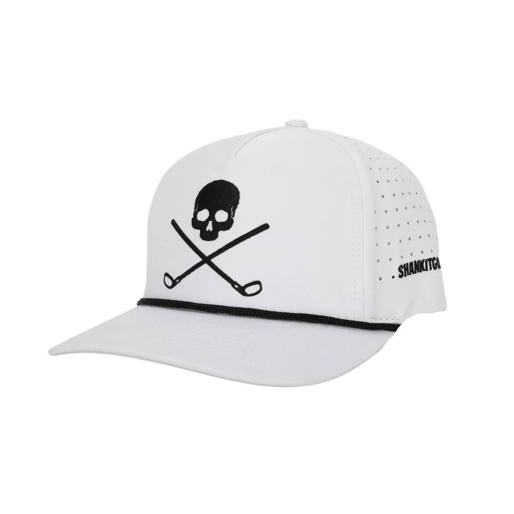 Skull And Crossbones White Rope Golf Hat