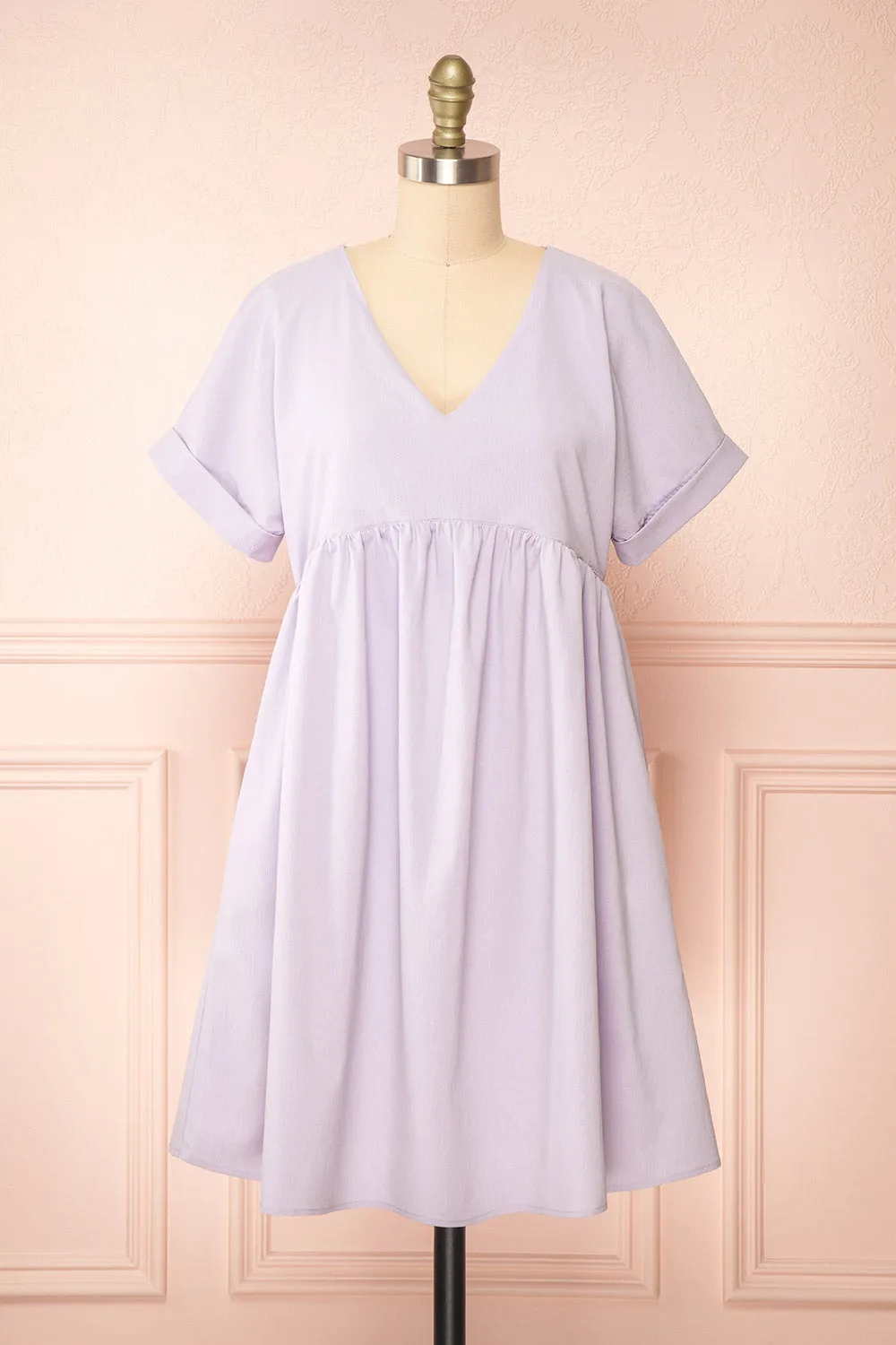 Sooyun | Short Lilac Dress w/ Short Sleeves