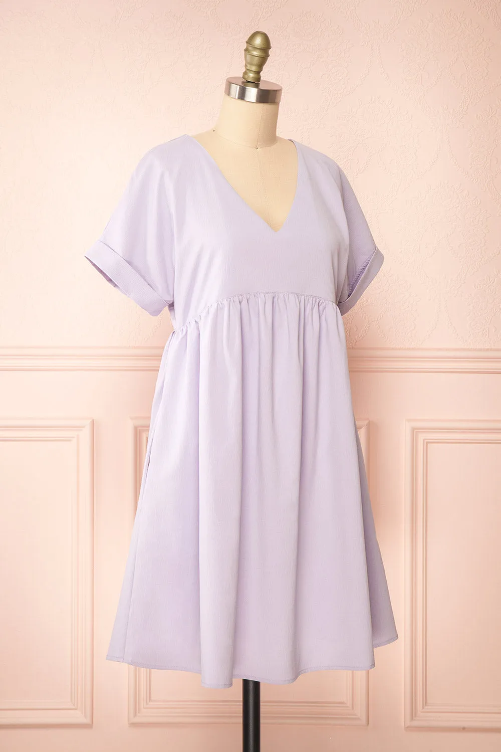 Sooyun | Short Lilac Dress w/ Short Sleeves