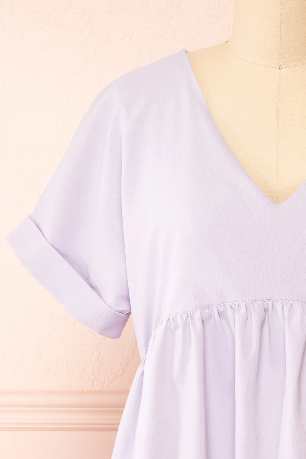 Sooyun | Short Lilac Dress w/ Short Sleeves