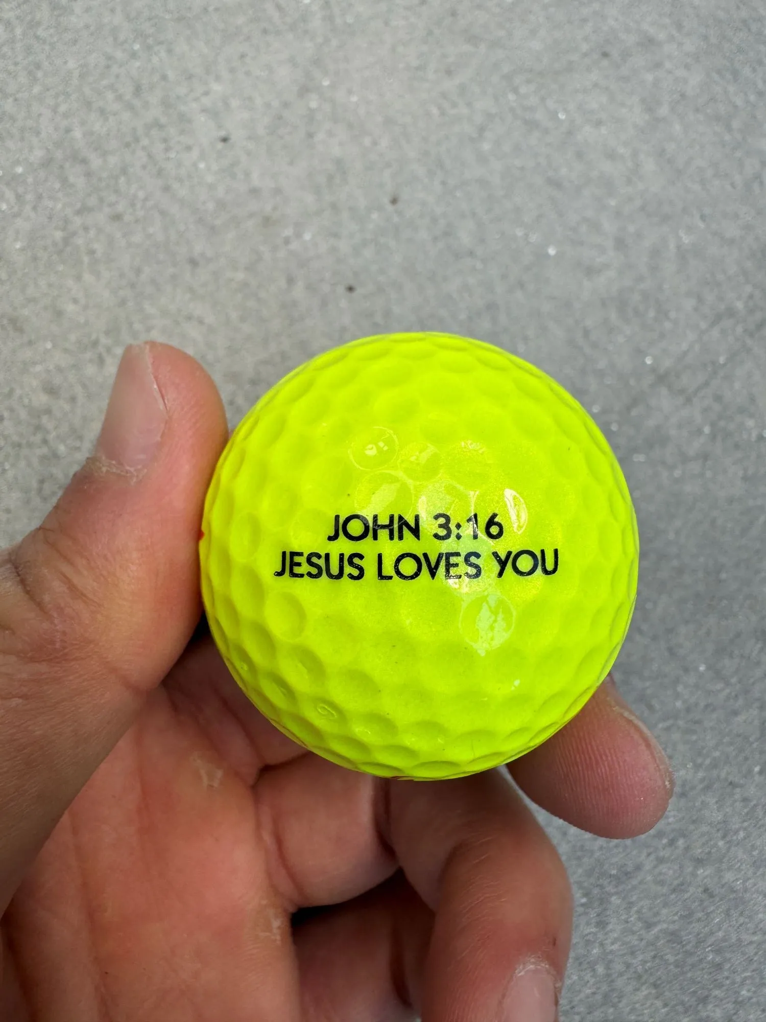 Super Soft Yellow Golf Balls - John 3:16 Inscribed - Low Flight, Low Spin (USA Made)