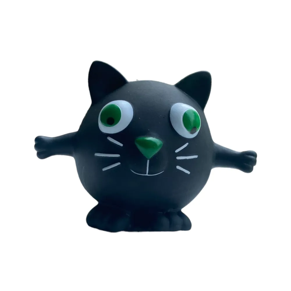 Talking Dog Club Cat Bouncy Ball Toy for Dogs (Black)