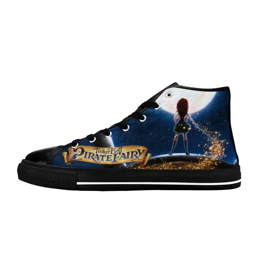 Tinkerbell Tinker Bell The Pirate Fairy Shoes High Top Sneakers for Kids and Adults