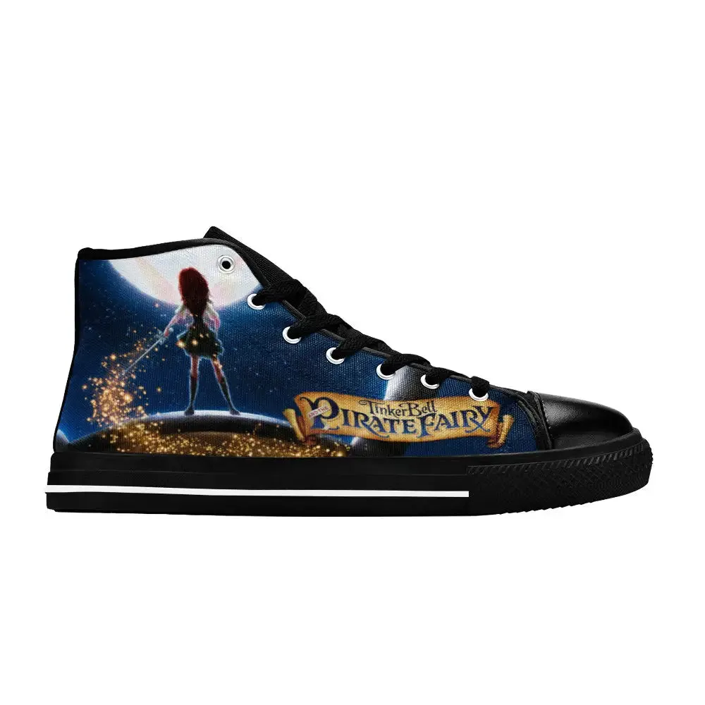 Tinkerbell Tinker Bell The Pirate Fairy Shoes High Top Sneakers for Kids and Adults
