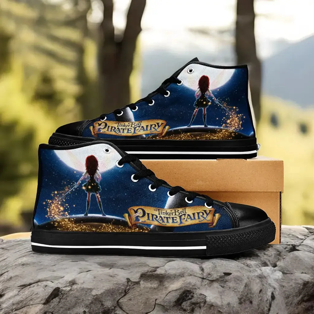 Tinkerbell Tinker Bell The Pirate Fairy Shoes High Top Sneakers for Kids and Adults
