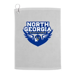University of North Georgia Nighthawks UNG Golf Towel With Logo and Text