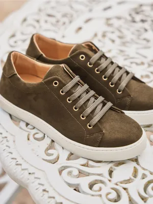 Virevolte Recycled Grain Suede Vegan Sneakers | Forest