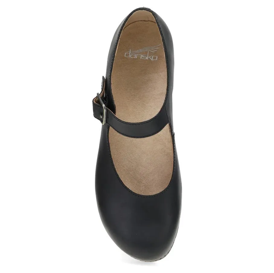 WOMEN'S DANKSO LILAH 2216021400 COLOR:  BLACK OILED PULL UP MARY JANE